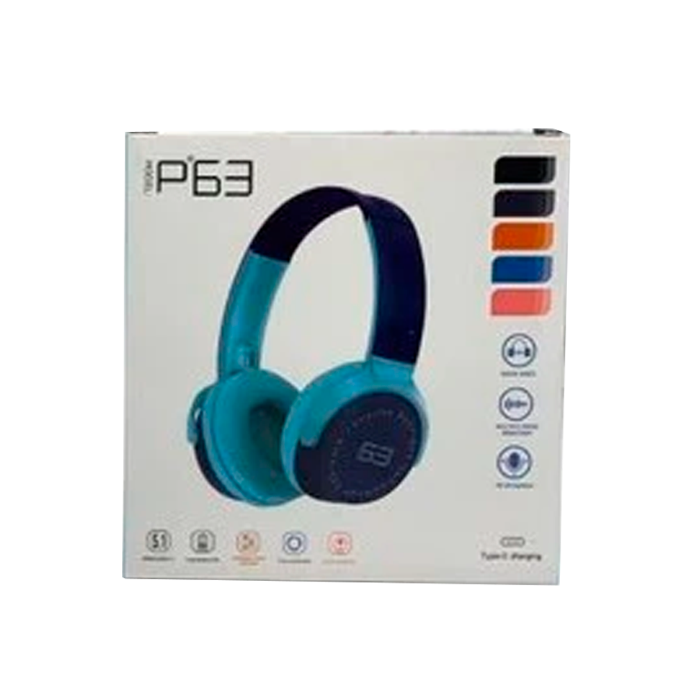 AUDIFONOS DIADEMA BLUETOOTH P63 Todopolis