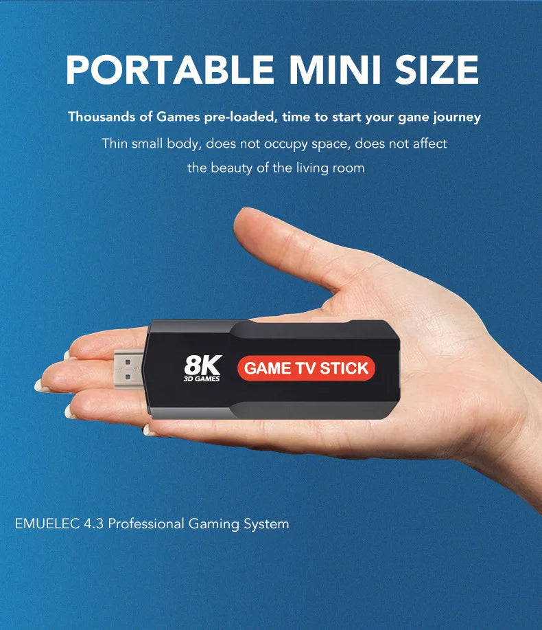 Consola de videojuegos Game Tv Stick 8k