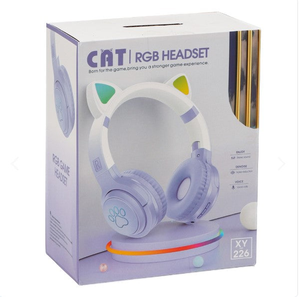 AURICULARES GATO RGB XY-226