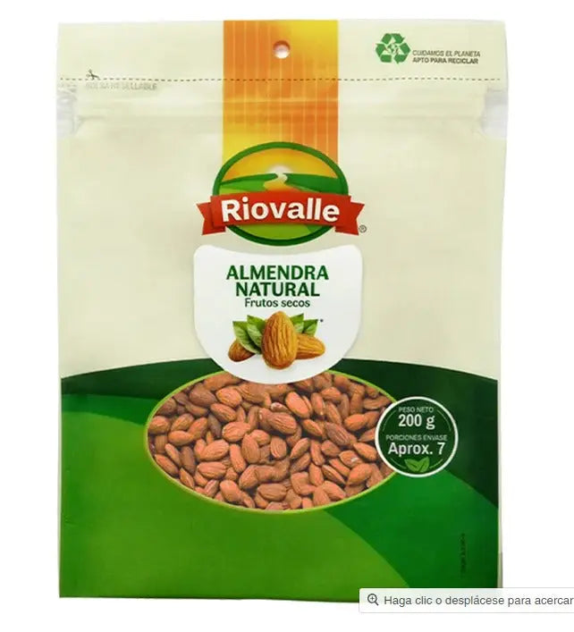 ALMENDRA NATURAL RIOVALLE 200G Todopolis