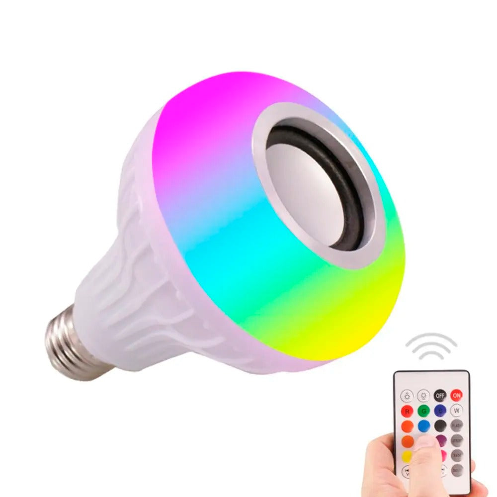 BOMBILLO RGB BLUETOOTH CON PARLANTE L6 Todopolis