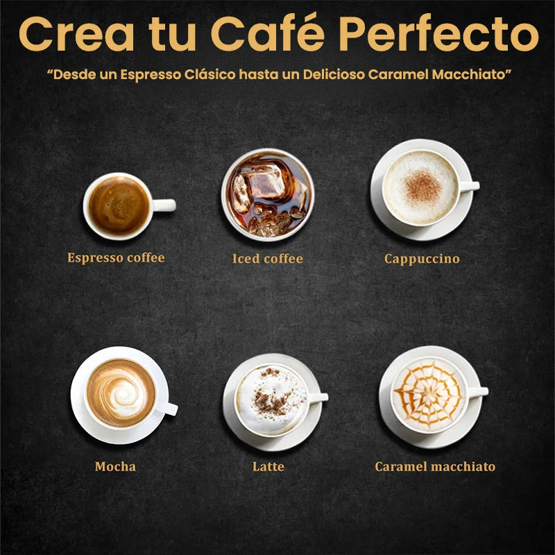 Coffee Maker Profesional Automática - Máquina de Café Espresso con Espumador de Leche