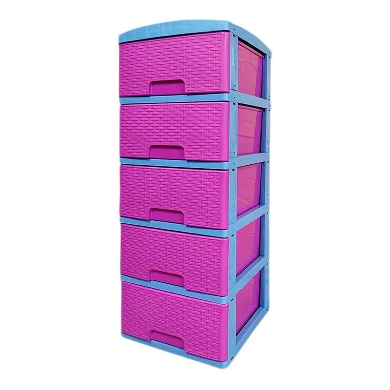 Cajonero Practimueble X 5 Rattan Colplast